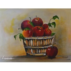 Кошница с червени ябълки